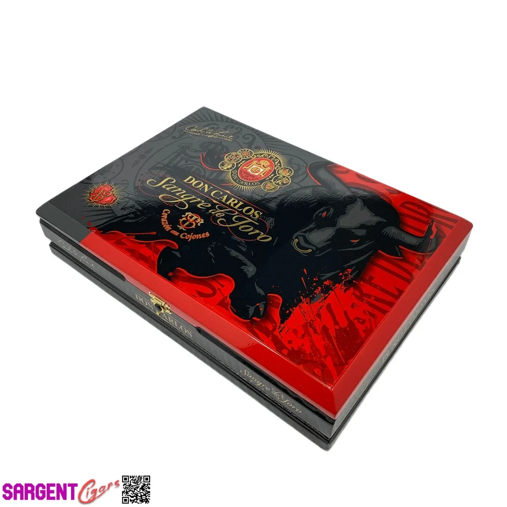 Arturo Fuente Don Carlos Cojones Sangre de Toro Empty Wooden Cigar Box